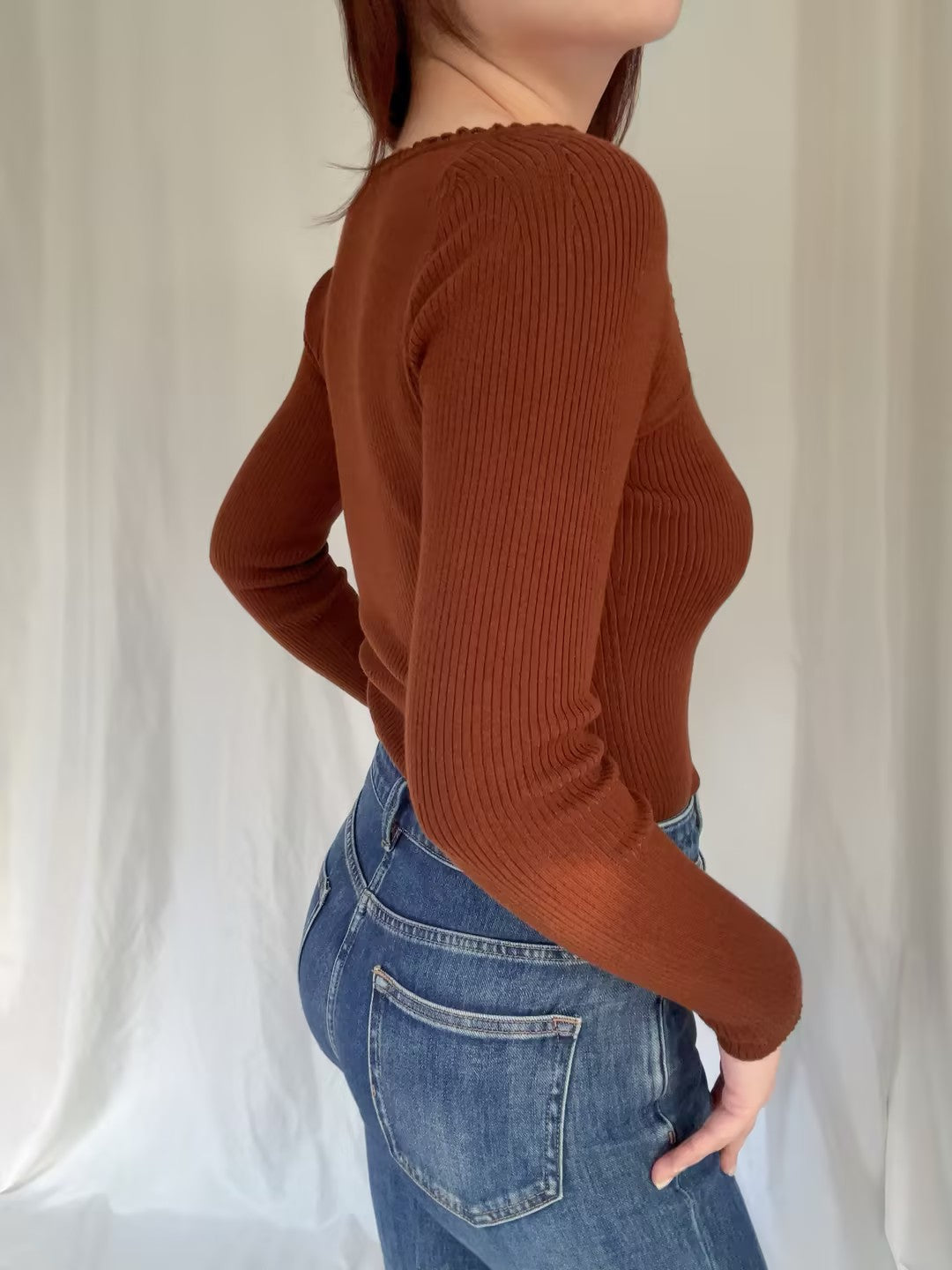 Maha Jumper - Chestnut Brown