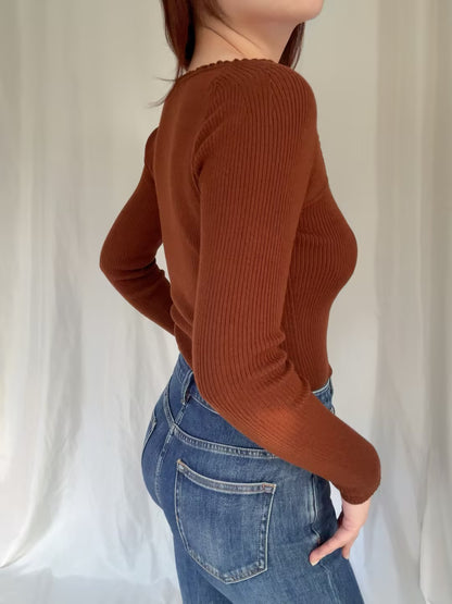Maha Jumper - Chestnut Brown
