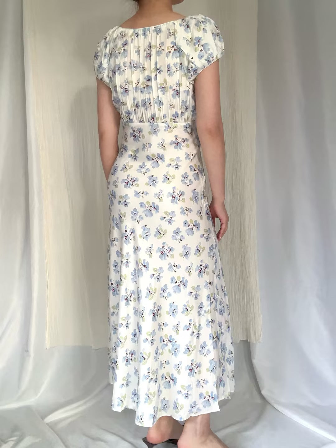 Florencia Dress - Bleu Frolicking Floral