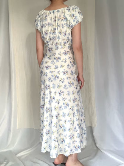 Florencia Dress - Bleu Frolicking Floral