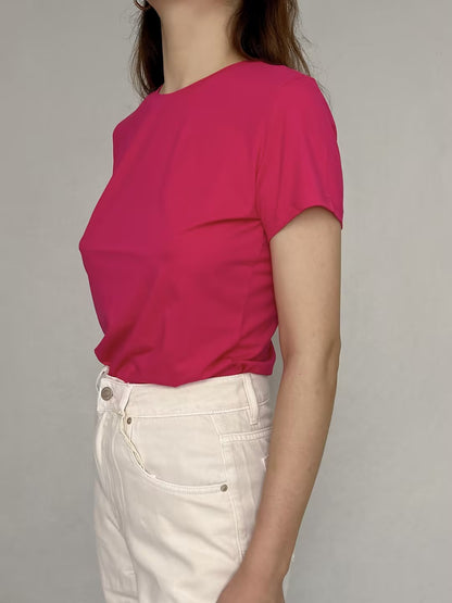 Pink Tiny Tee in Pima Cotton