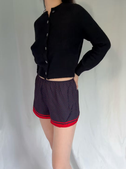 Loren Short - Navy Colette Dot