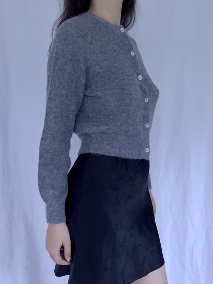 Petra Cardigan - Dark Heather Grey