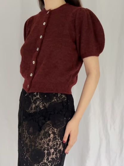 Anisa Cardigan - Bordeaux