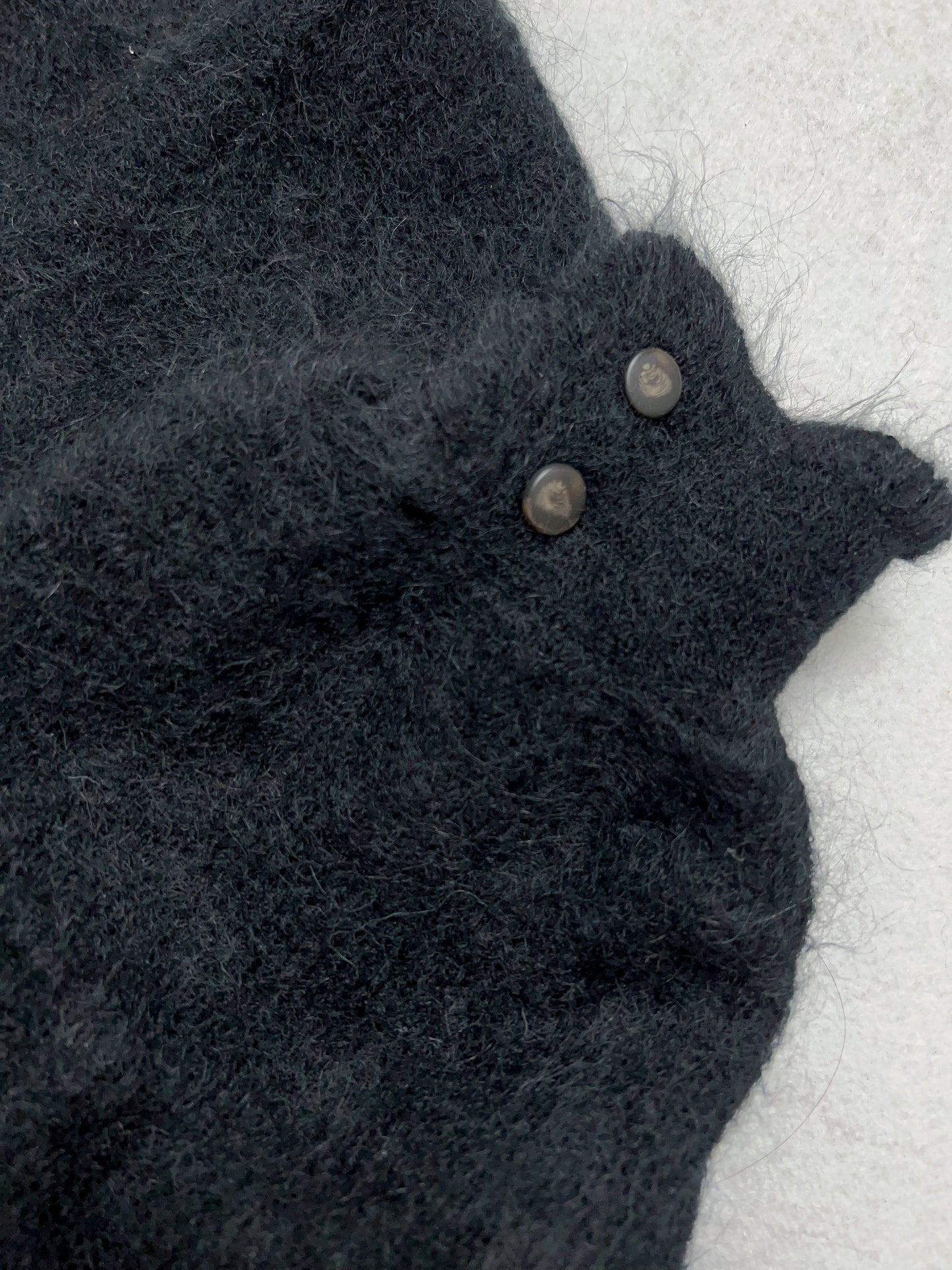 Mia Black Mohair Cardigan [size M sample sale]