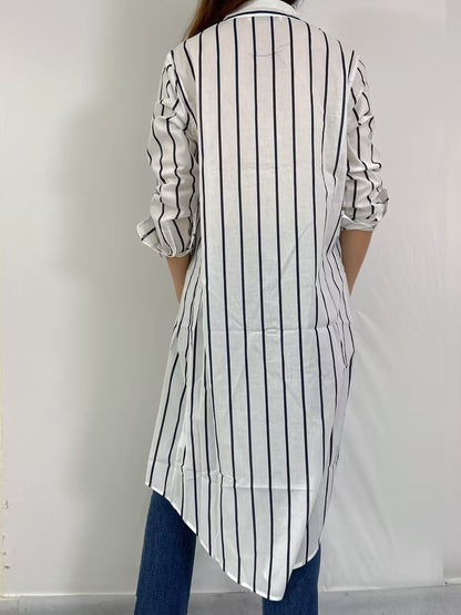 EQ Striped Shirt Dress