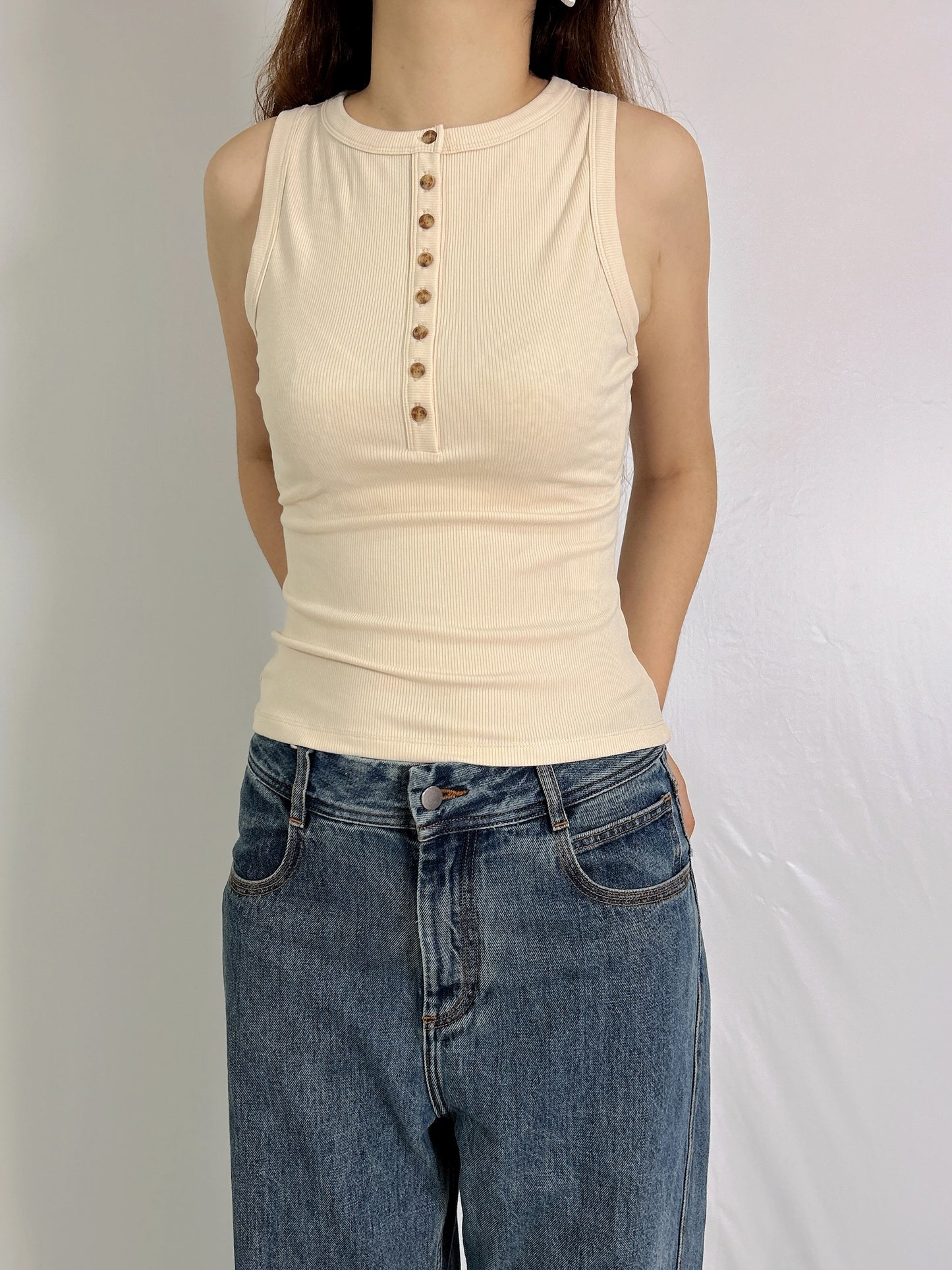 Felicien Tank Top in Cream