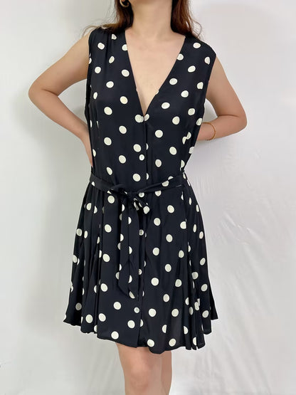 Aubrey Polka-dot  Dress in Size XXL