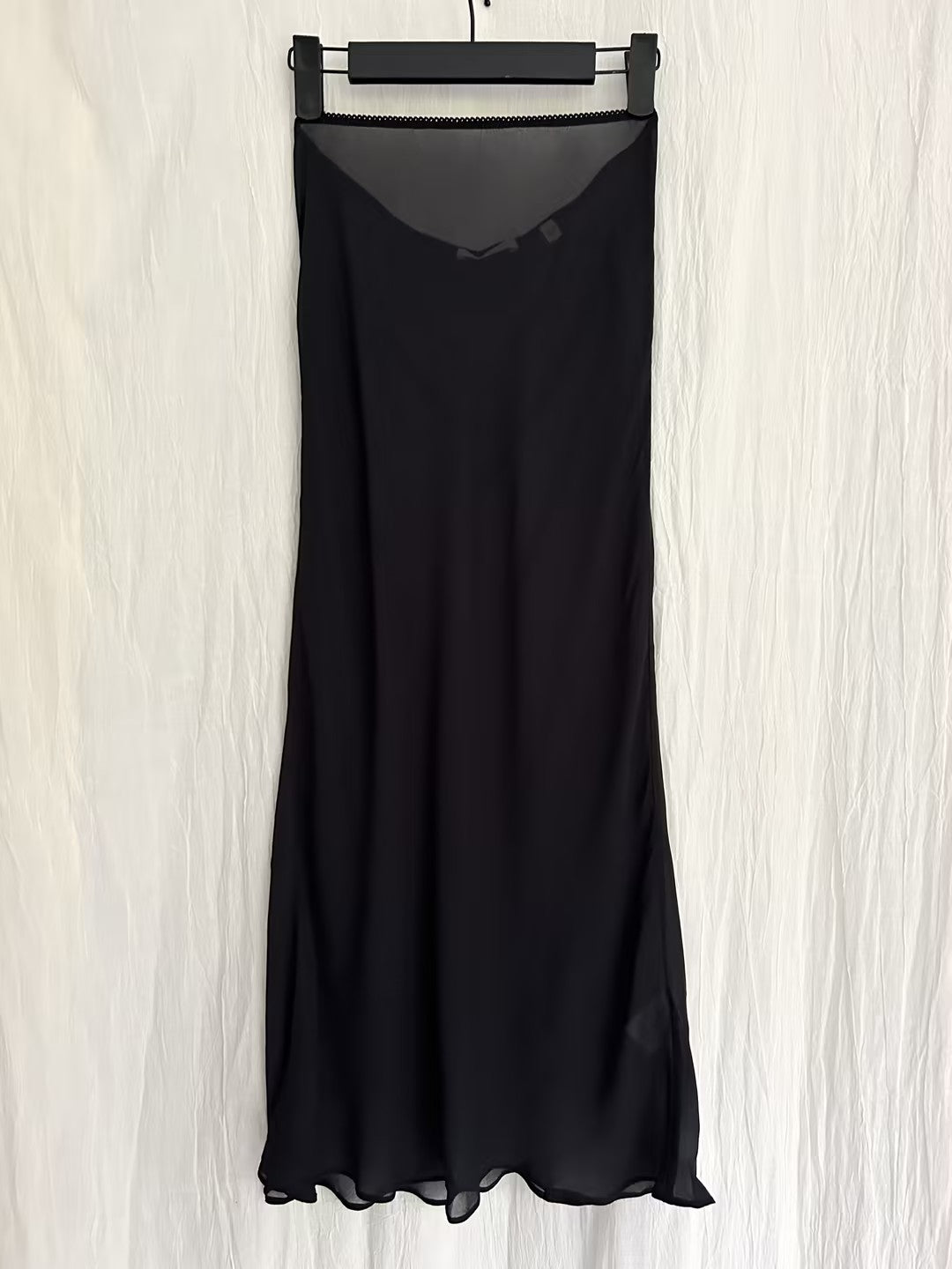 Long Skirt Slip - Black in S