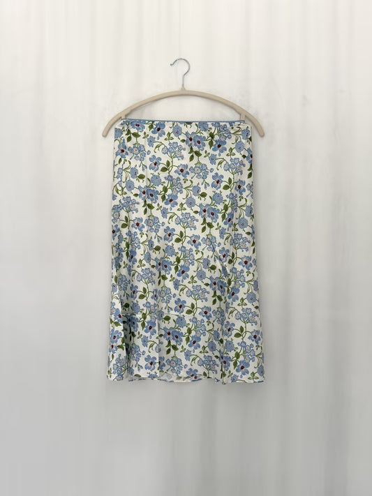 Elowena Skirt - Ivory Strawberry Moon Floral in XS