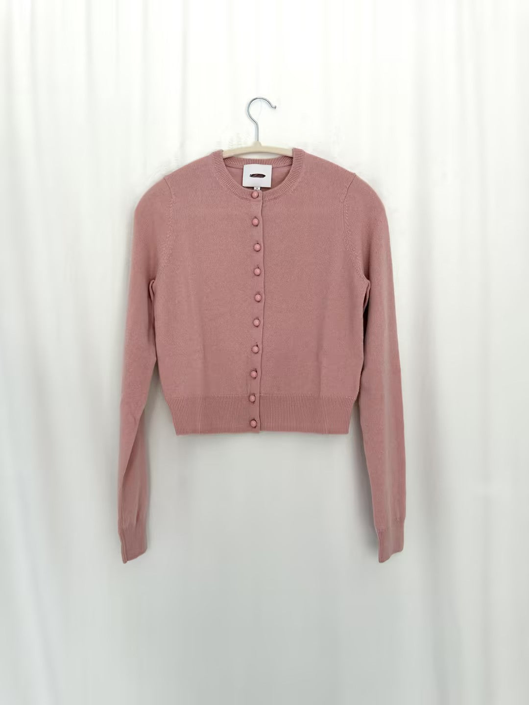 Caspia Cashmere Cropped Cardigan
