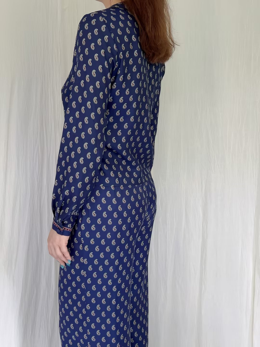 Elene Top - Bleu Taormina Paisley