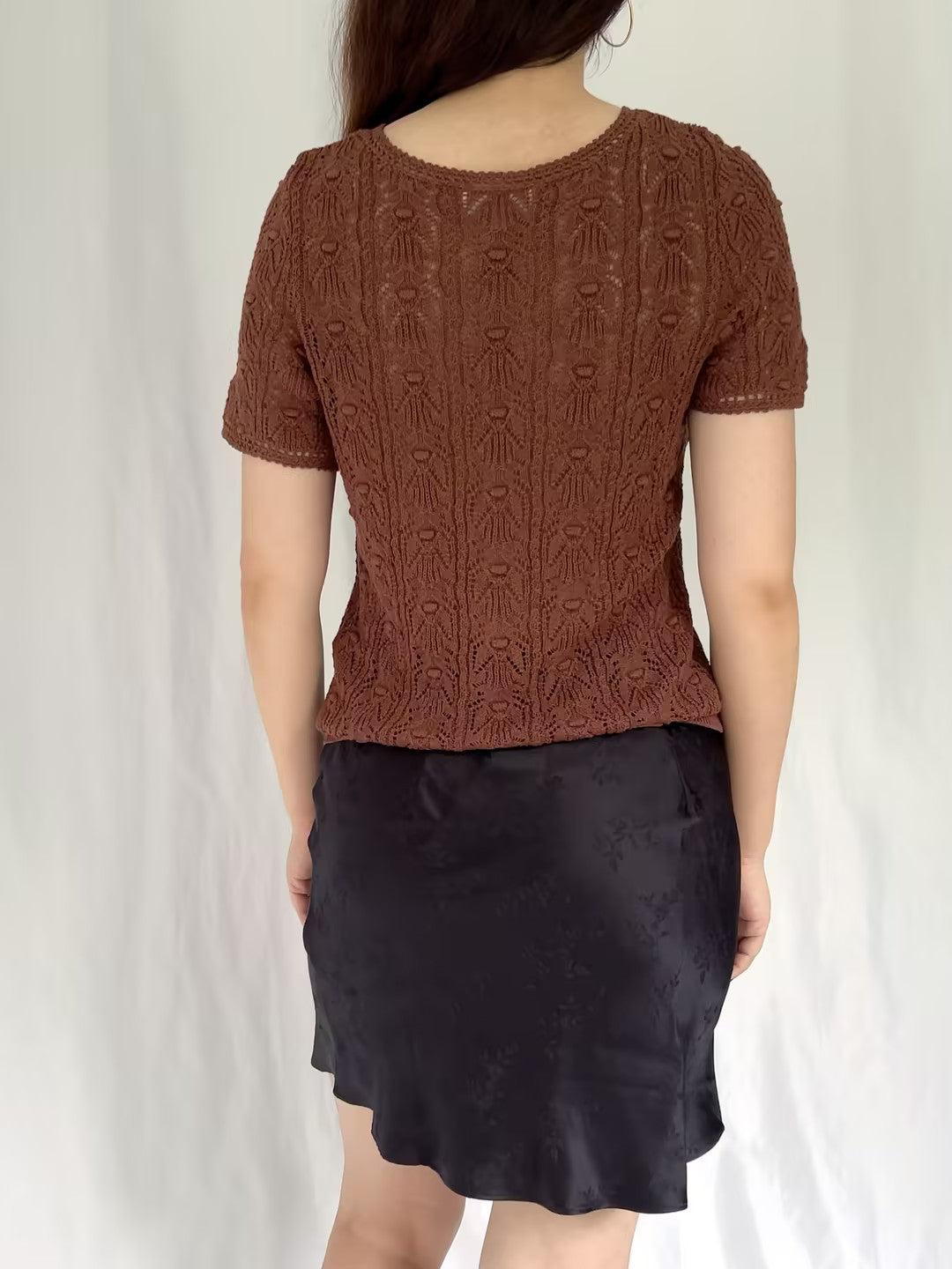 Milane Crochet Top - Chocolate