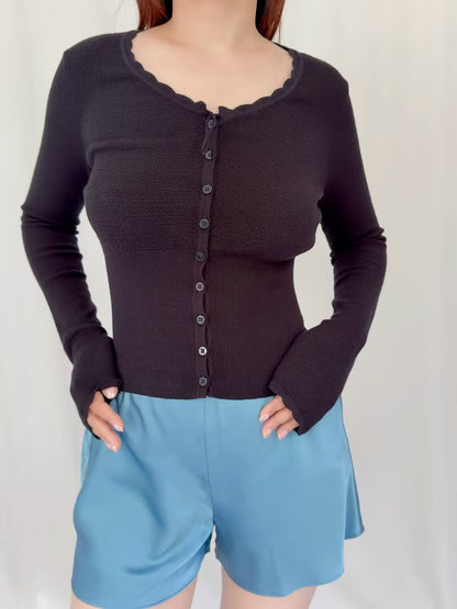 Gilet LSF Shantae en laine Fair Isle - Champagne rose