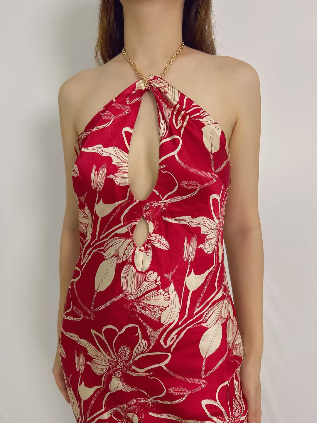 Yesenia Silk Maxi Dress [size M sample sale]