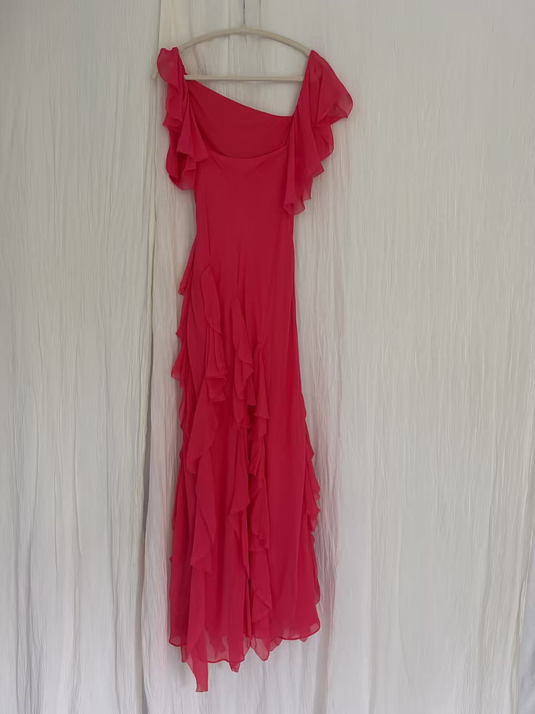Robe mi-longue en dentelle Sohana en jaune jonquille