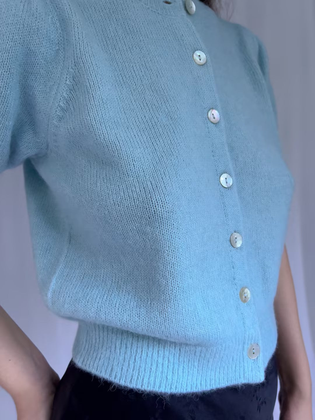 Anisa Cardigan - Glass Slipper Blue