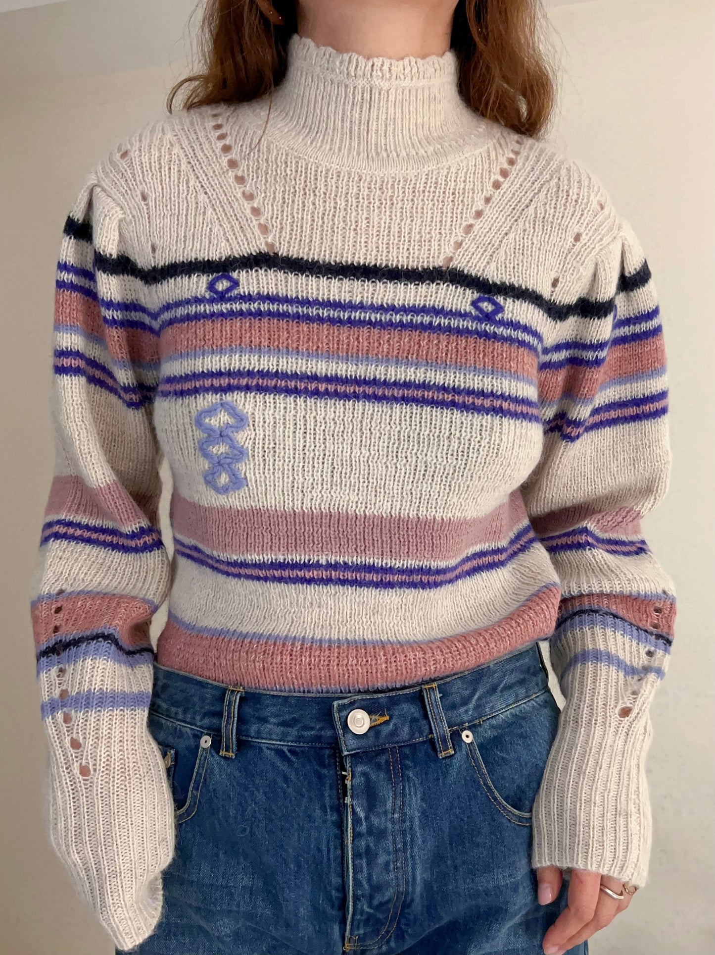 IM Georgia High-Neck Striped Jumper [size 36 sample sale]