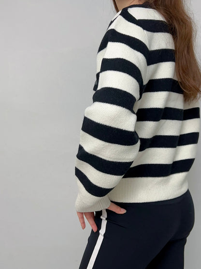 Bunny Strip Sweater Jumper [size M sample sale]