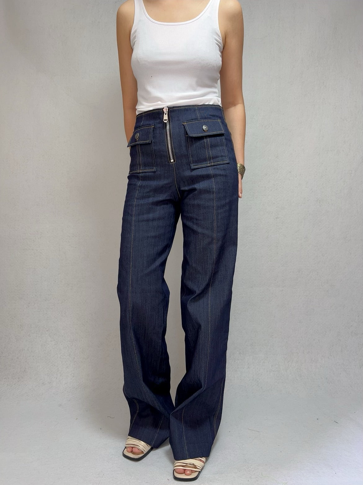 Pantalon Long Azur Denim