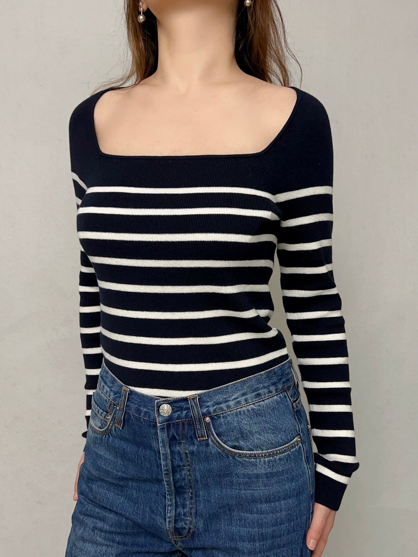 Carla Strip Sweater [size M sample sale]