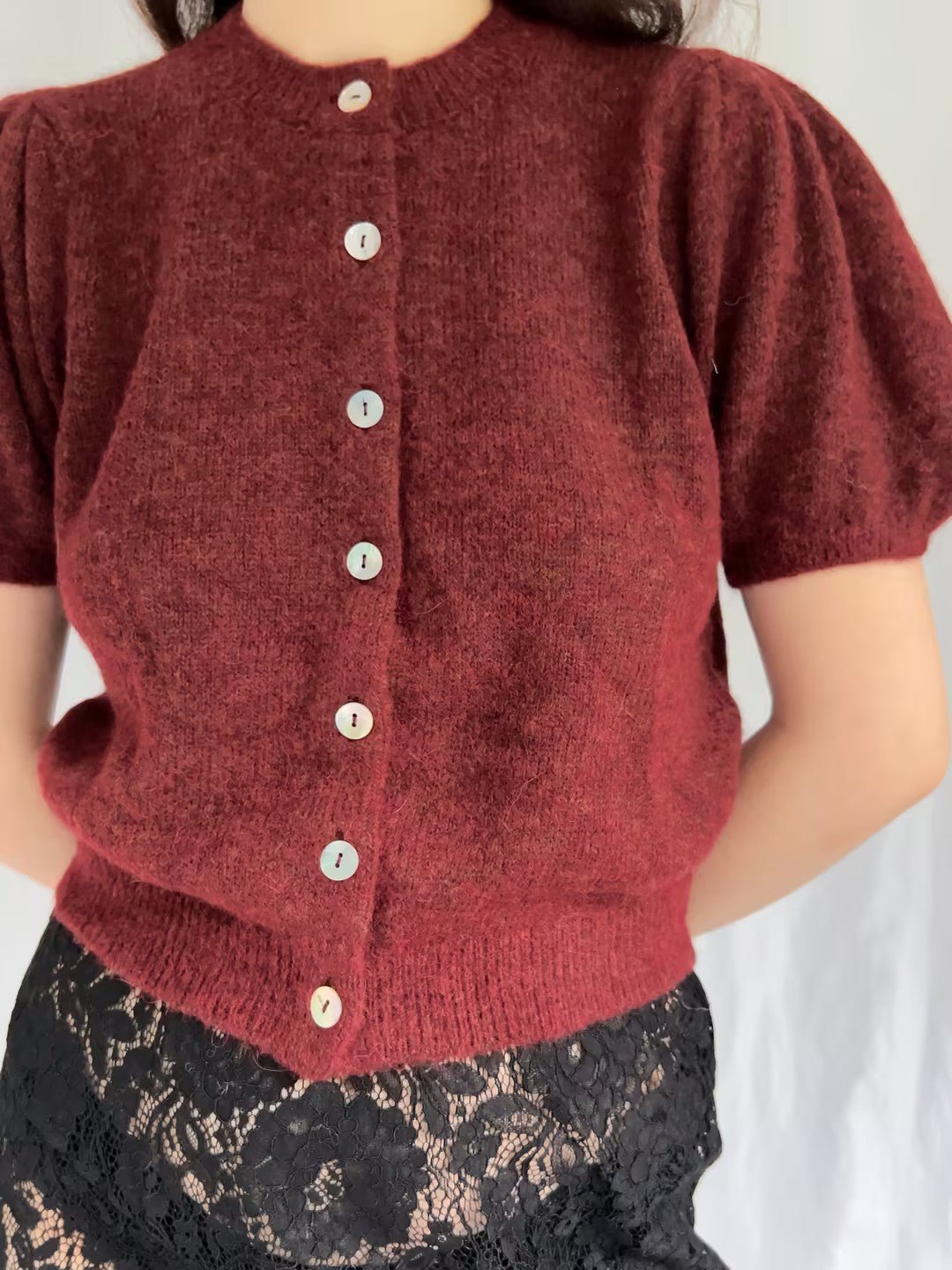 Anisa Cardigan - Bordeaux