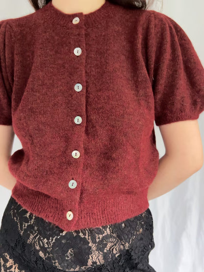 Anisa Cardigan - Bordeaux