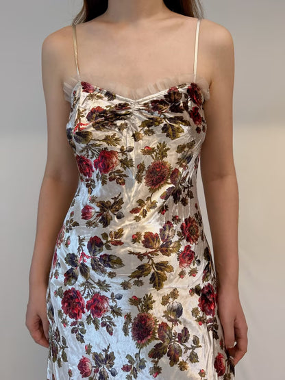 Calsi Velvet Dress in Primrose Garden Floral