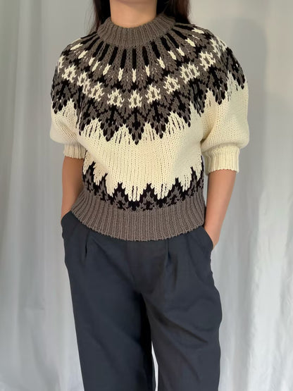 Marty Sweater - Toffee Fairisle