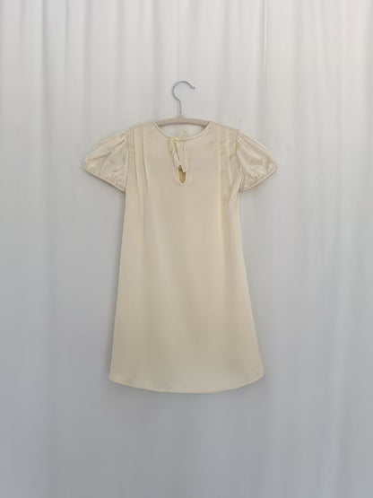 Goldie Kid Dress - Creme Citron in 6