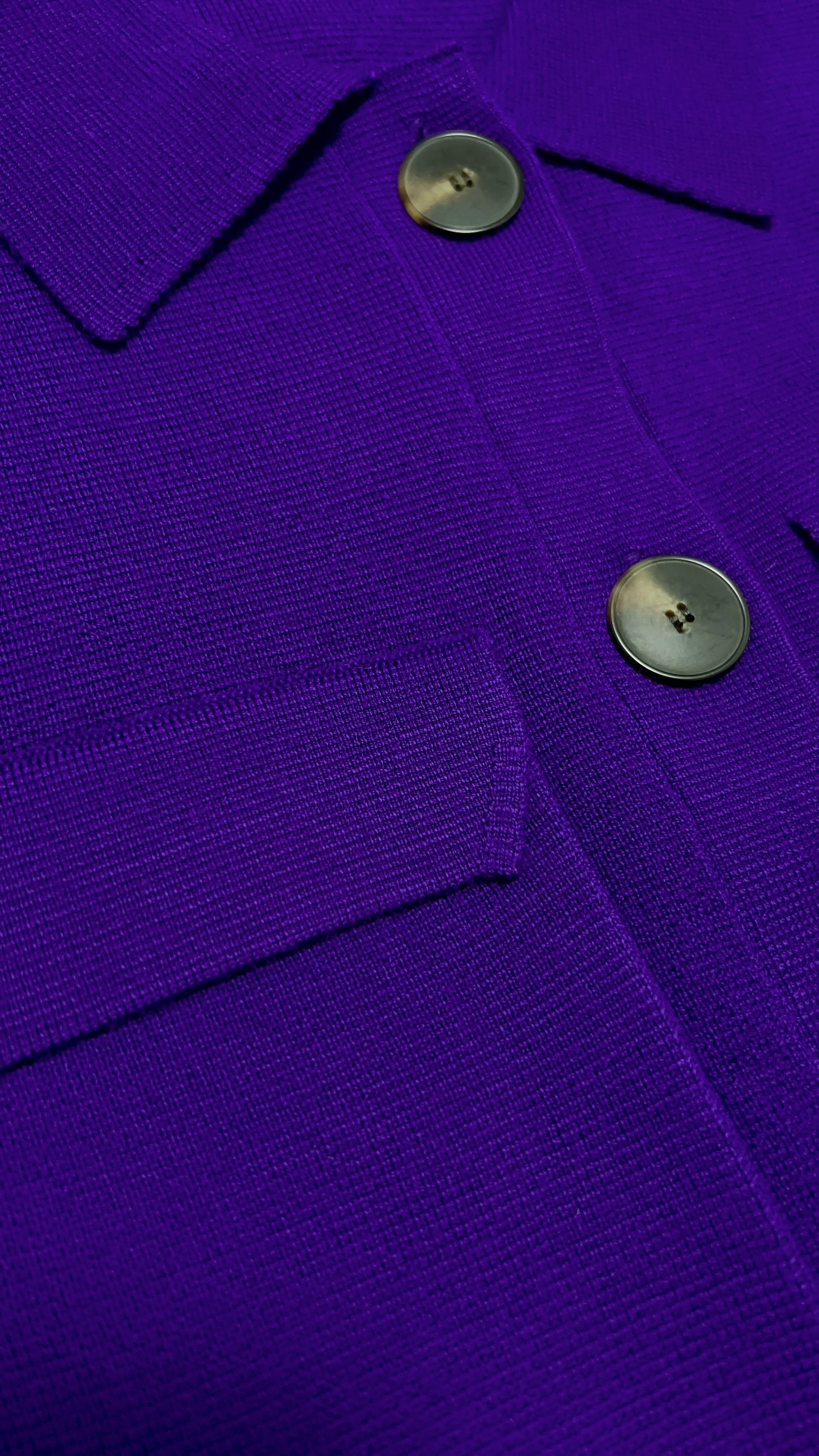 Betty Merino Wool Cardigan in Ultra Violet