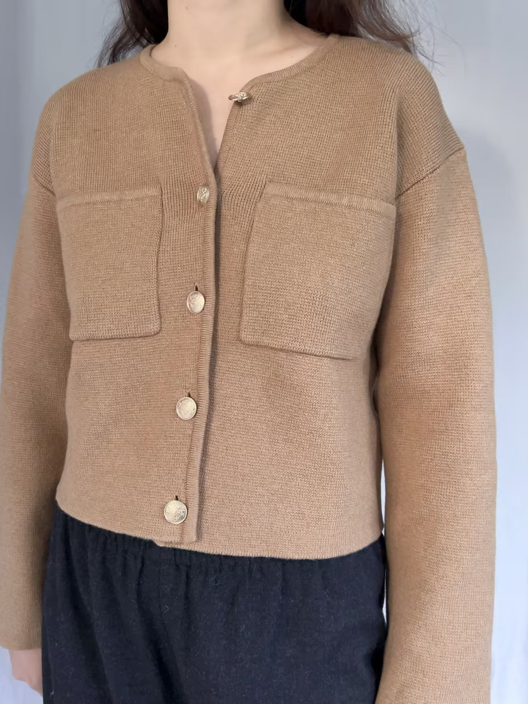 Jules Cardigan - Camel