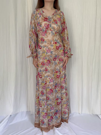 Doen Ophelia Dress in Jardin de Camelias