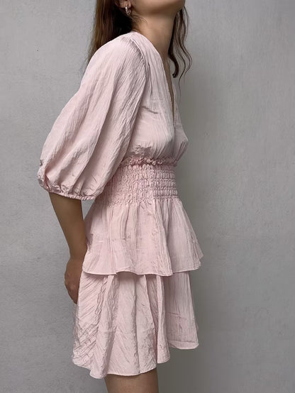 Pink Rapapam Ruffled Dress [size 36 sample sale]