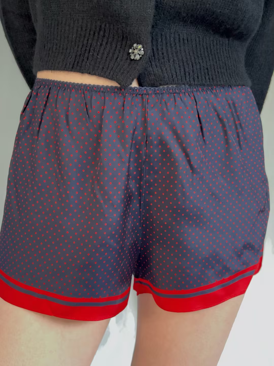 Loren Short - Navy Colette Dot