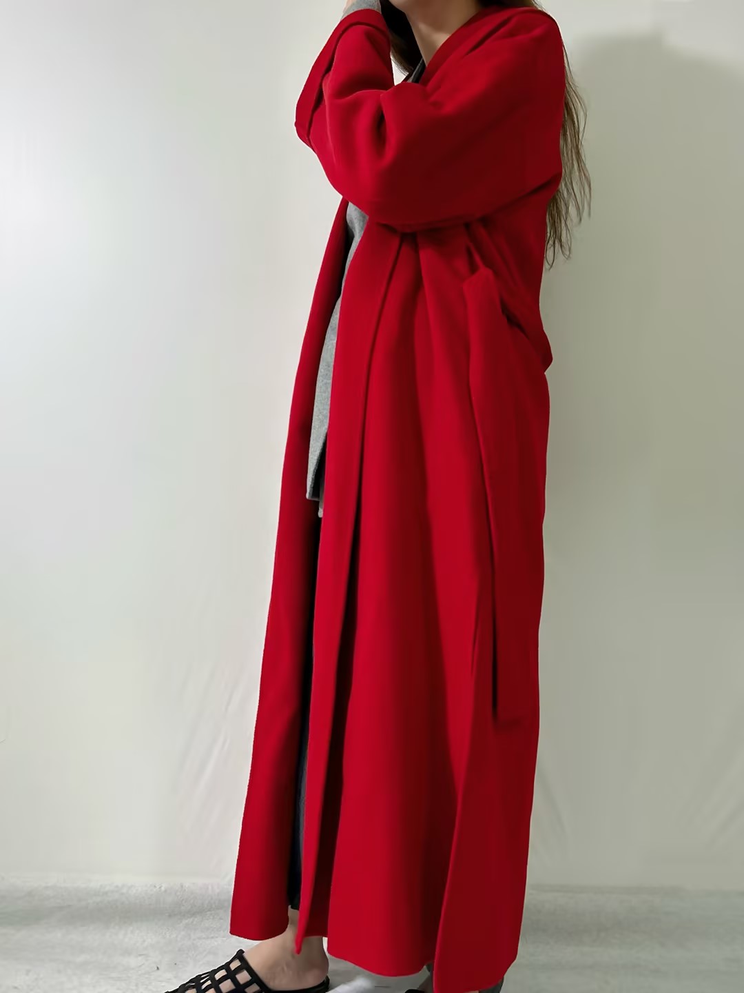 BMB Trullem Wool Coat in Jester Red in EU38 [Last Stock]