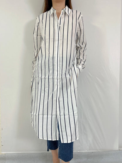 EQ Striped Shirt Dress