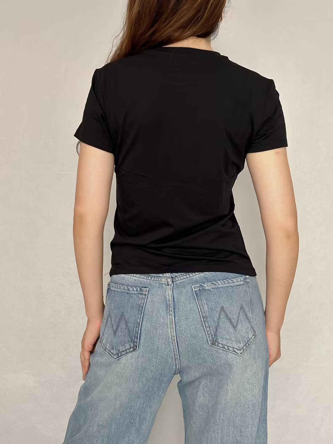 Black Tiny Tee in Pima Cotton