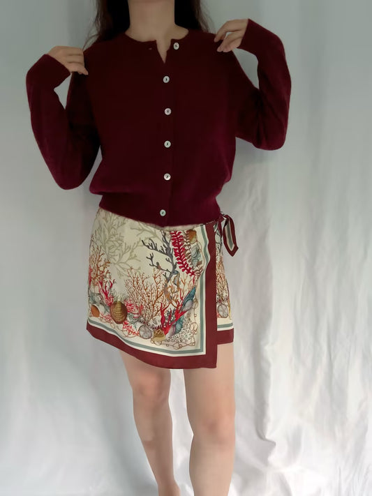 Petra Cardigan - Bordeaux