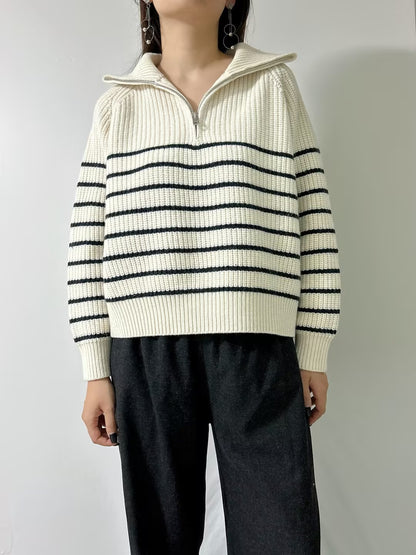 Amelina Stripe Cashmere Sweater