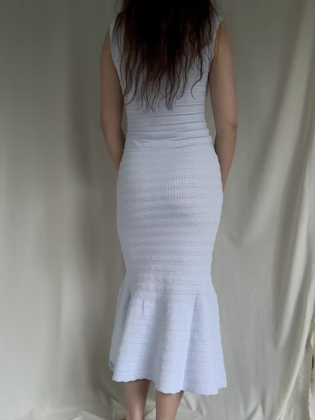 LSF Leigh Pointelle Knit Midi Dress LSF Leigh Pointelle Knit Midi Dress