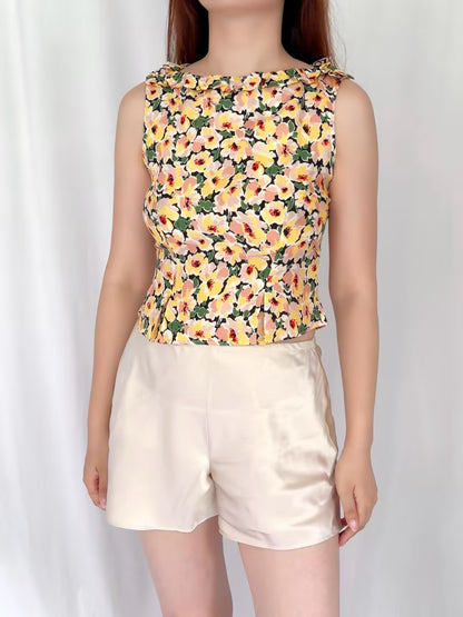 Liotta Top - Anemone Garden in XS/S