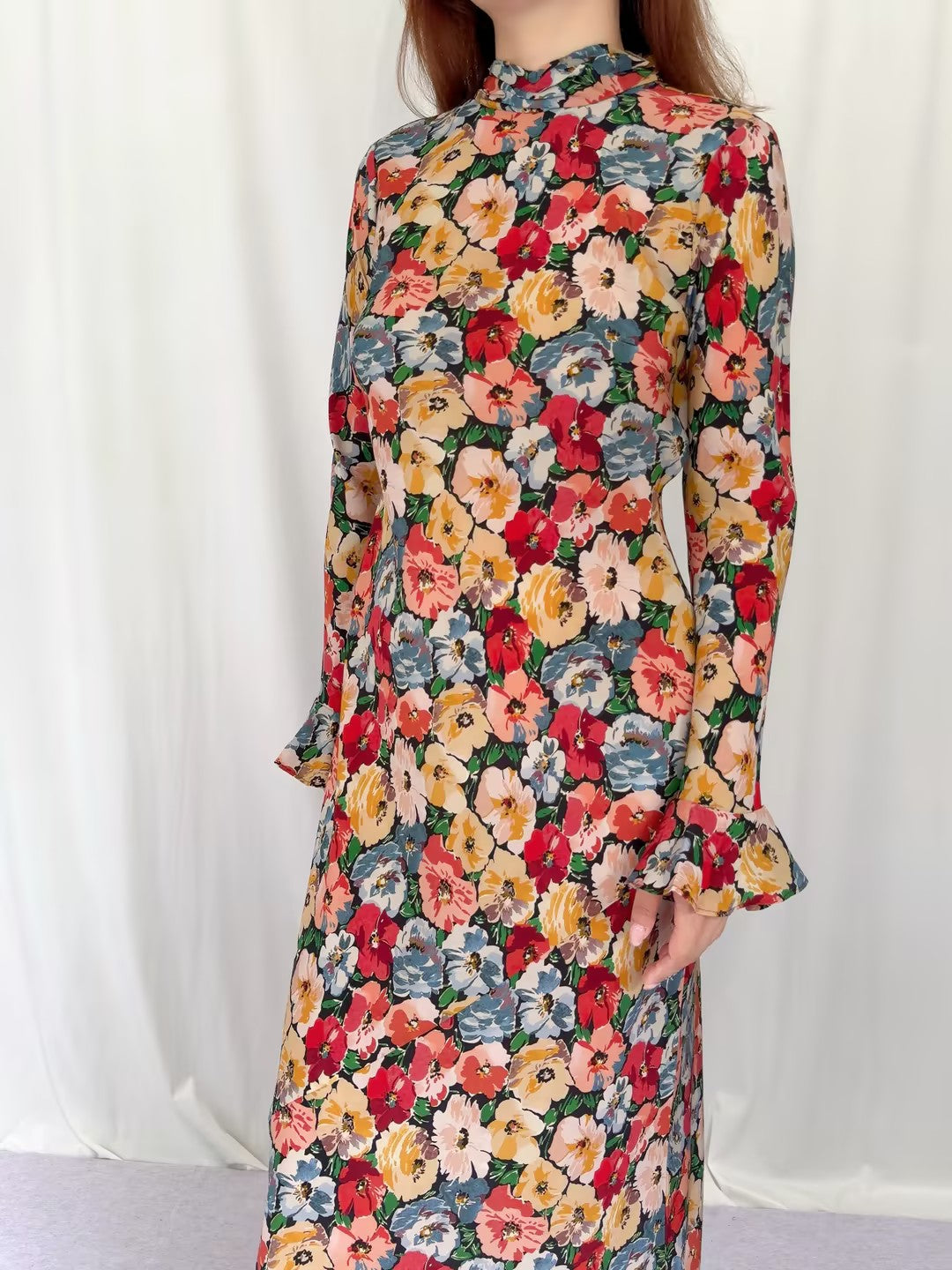 Musetta Dress - Poppy Meadow