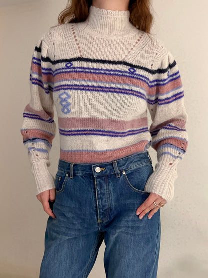 IM Georgia High-Neck Striped Jumper [size 36 sample sale]