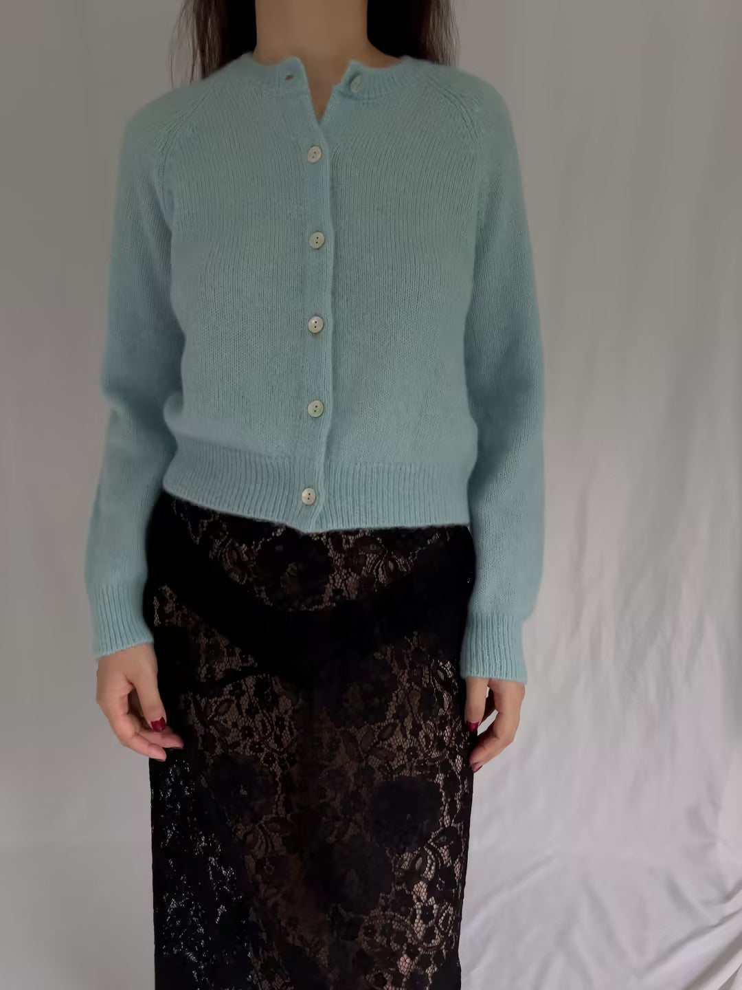 Petra Cardigan - Glass Slipper Blue