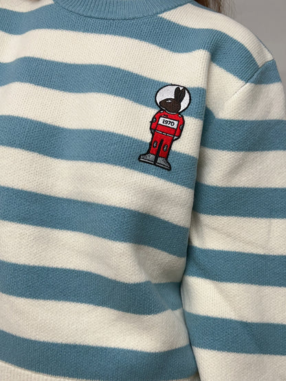 Bunny Strip Sweater Jumper [size M sample sale]