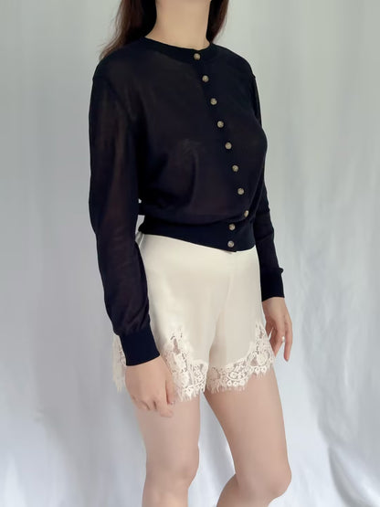 CL Hydra Sheer Cardigan - Black