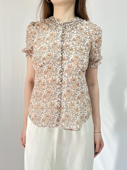 Floral Silk Blouse