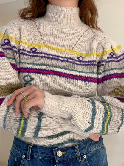 IM Georgia High-Neck Striped Jumper [size 36 sample sale]