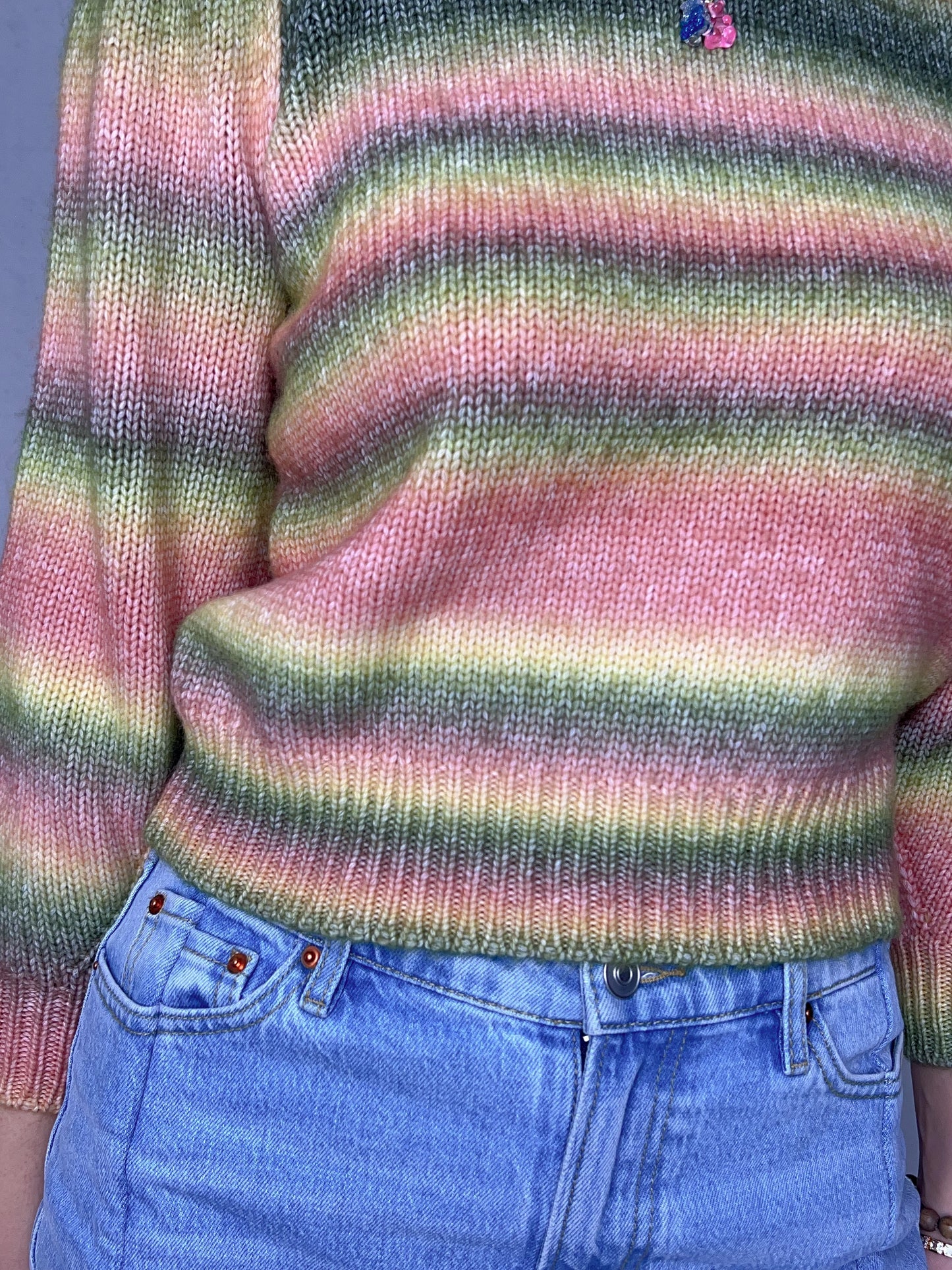 Pull à rayures multicolores Vil